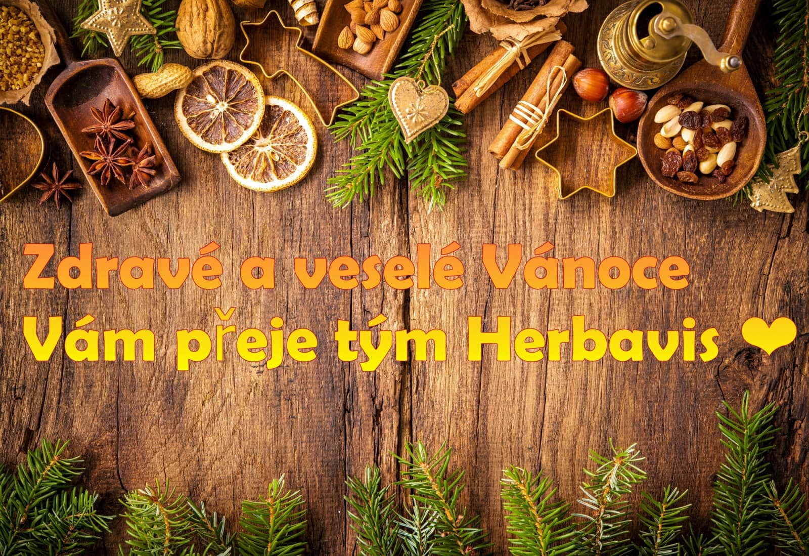 Zdravé a veselé Vánoce přeje tým Herbavis :)